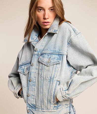 90s Trucker Oversized Denim Jacket thumbnail 4