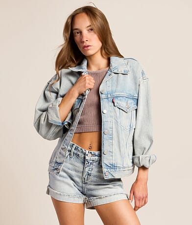 90s Trucker Oversized Denim Jacket thumbnail 2
