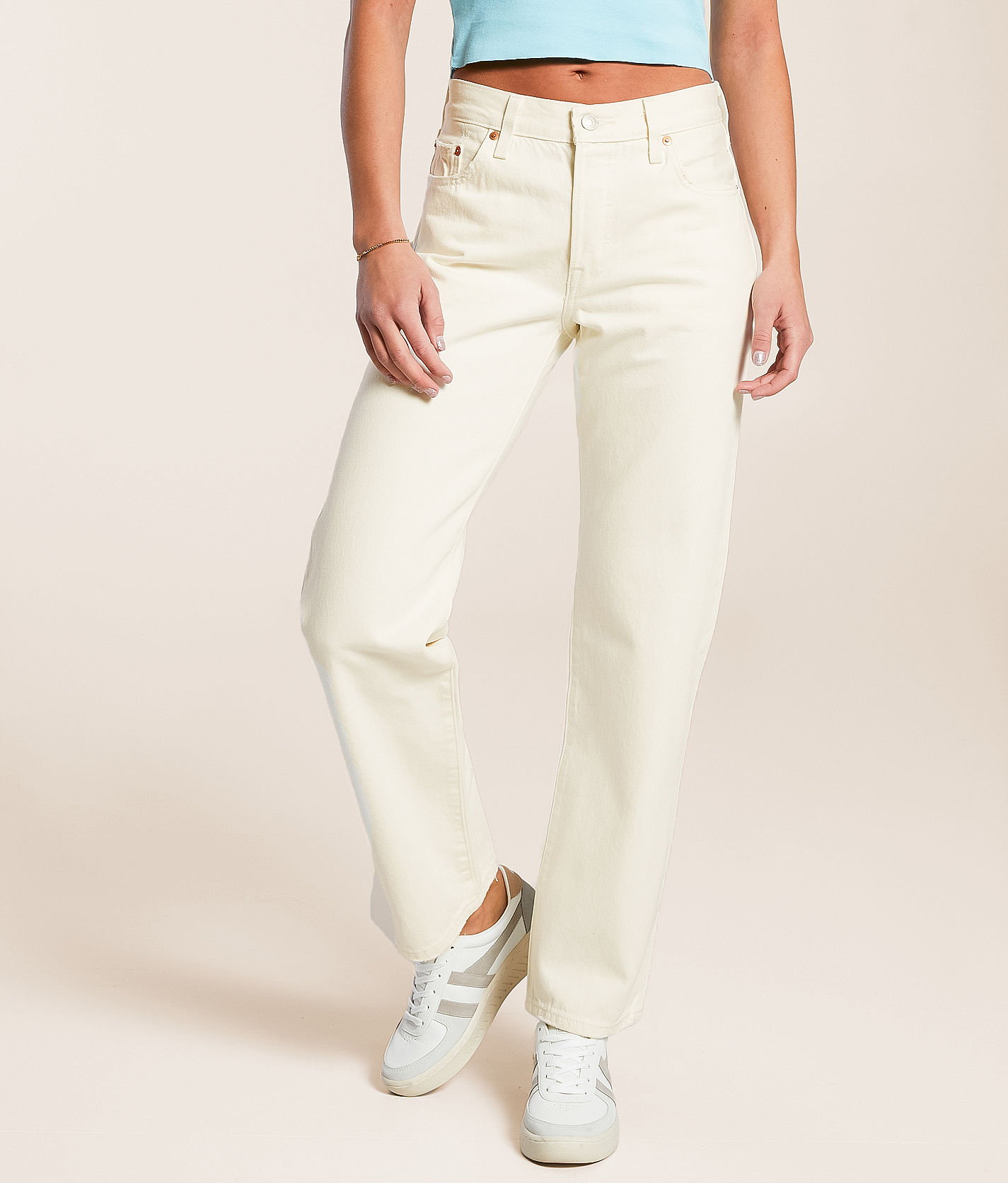 (取寄) リーバイス プレミアム レディース 90s 501 Levi's Premium women Levi's Premium 90s 501 Ecru Booper No Damage Levi's® Premium 501 '90s Jean - Women's Jeans in Ecru Booper No