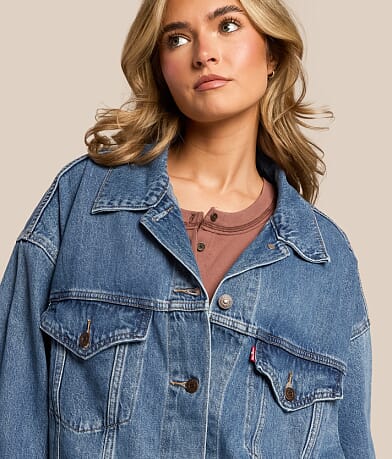 Premium XL Denim Trucker Jacket thumbnail 4