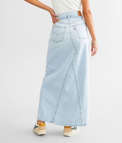 Levi&apos;s&#174; Iconic Denim Maxi Skirt BACK