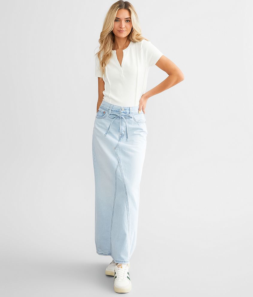 Levi's® Iconic Denim Maxi Skirt Women's Skirts in Belt My So Called Pant Buckle