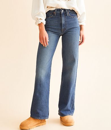 Levi&apos;s&#174; Premium Ribcage Wide Leg Jean FULL_LEFT_SIDE