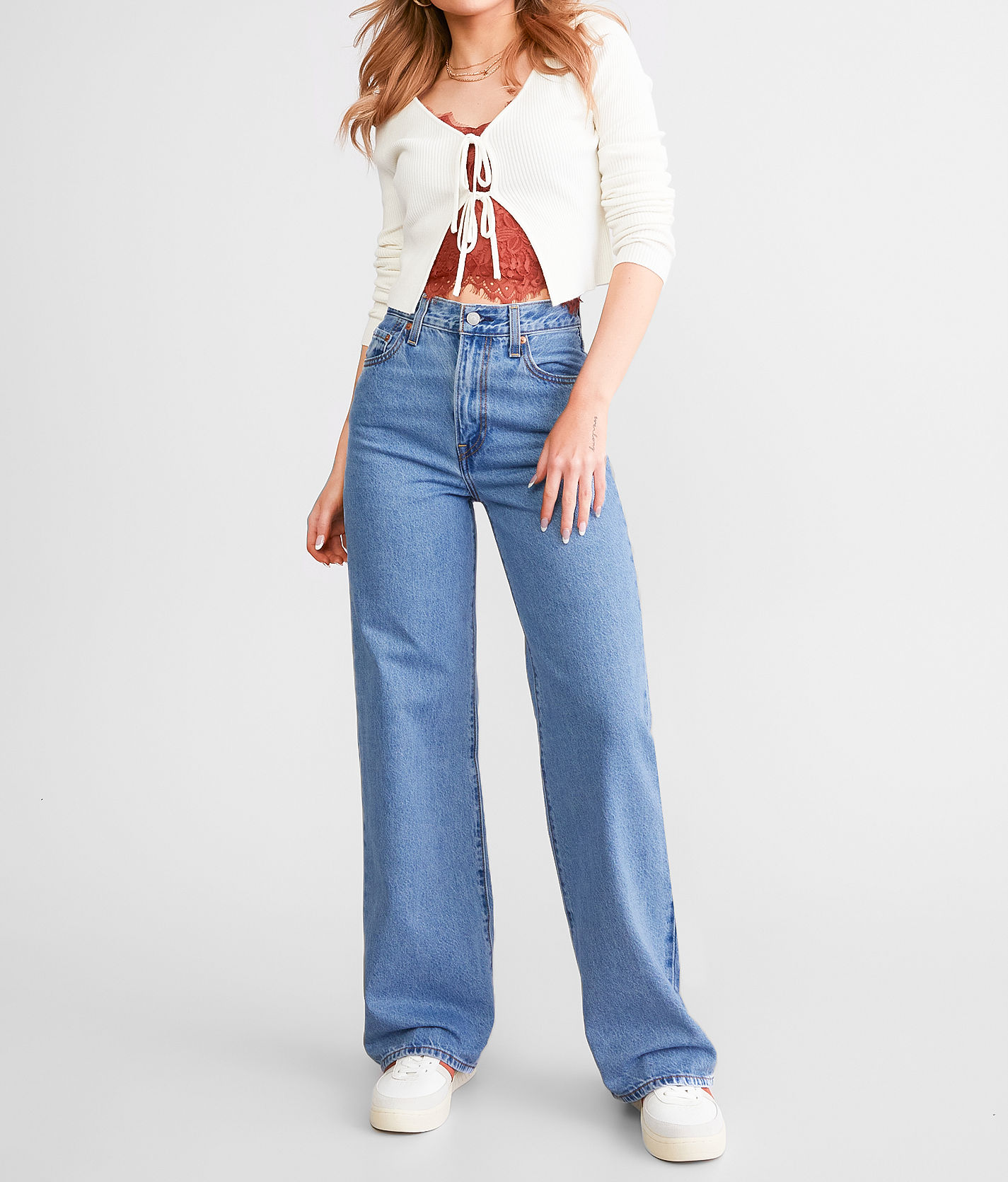 Levi's® Ribcage Wide Leg Jean - Women's Jeans in Splash Zone