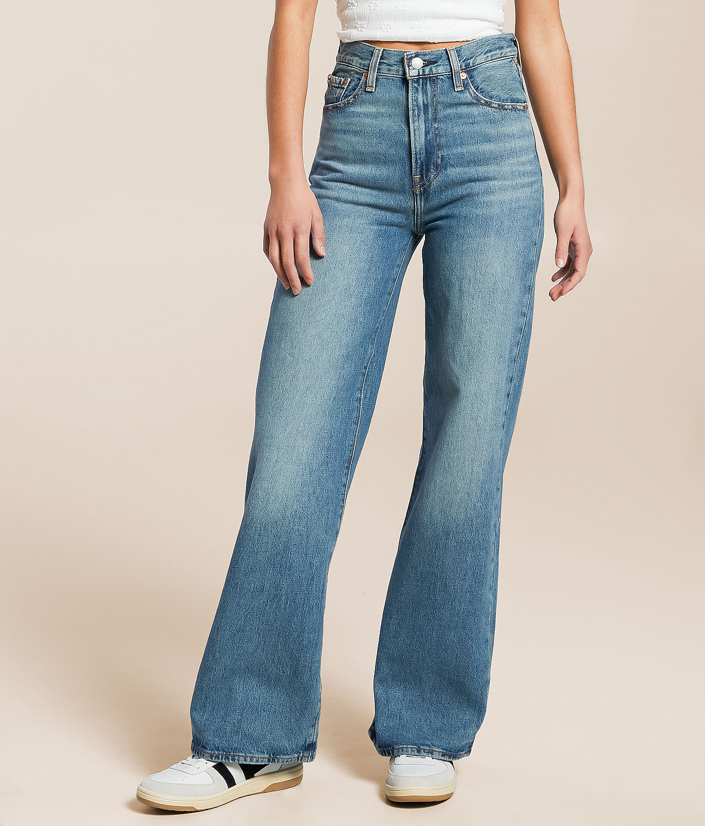 ペイジ Paige Stella Straight 31” Seamed Beltloops in Fascinate