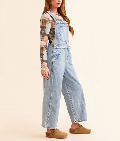 Levi&apos;s&#174; Apron Straight Leg Overalls FULL_LEFT_SIDE