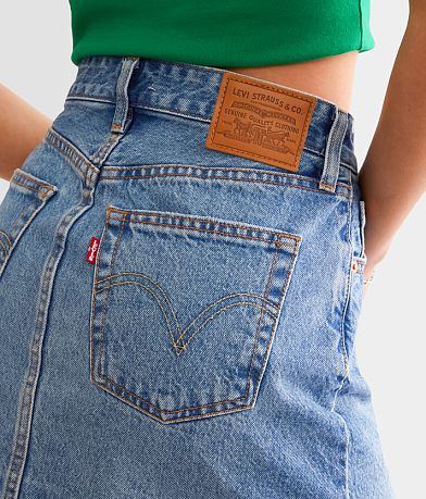 Levi&apos;s&#174; Recrafted Icon Denim Mini Skirt BACK_POCKET