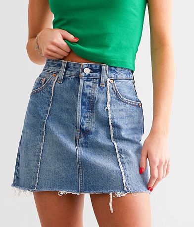 Levi&apos;s&#174; Recrafted Icon Denim Mini Skirt FULL_RIGHT_SIDE