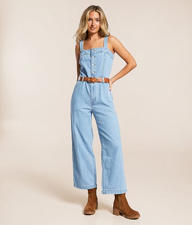 Levi's® Drea Denim Jumpsuit front view