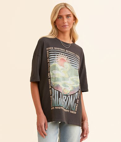 Billabong Follow The Waves Oversized T-Shirt full left side view