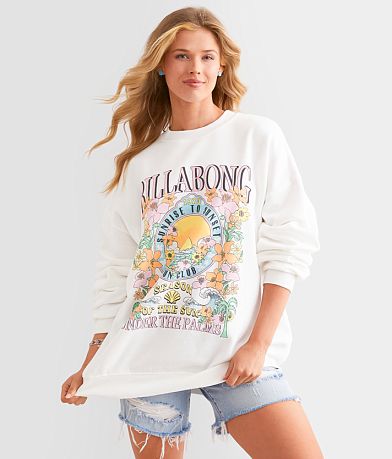 Billabong Ride In Graphic Oversized Pullover front view