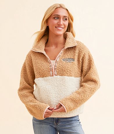Billabong Horizon Half Zip Sherpa Pullover front view