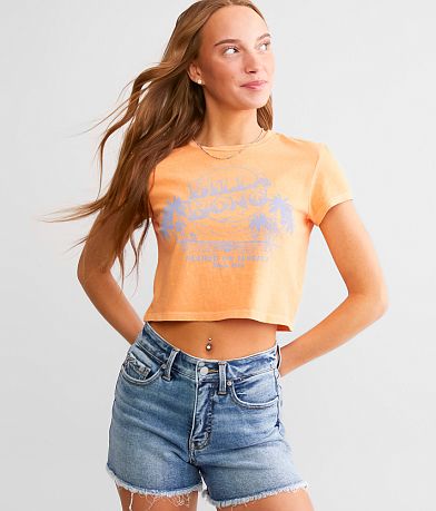 Billabong Hooked On Tropics Cropped T-Shirt front view