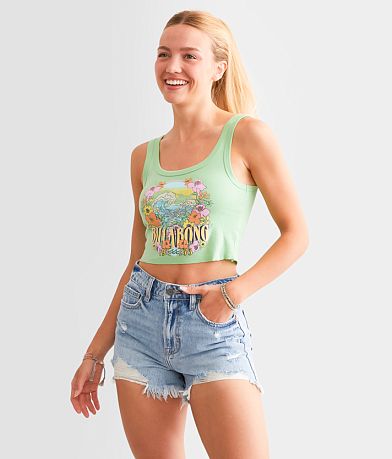 Billabong Wait Till Sunset Cropped Tank Top front view