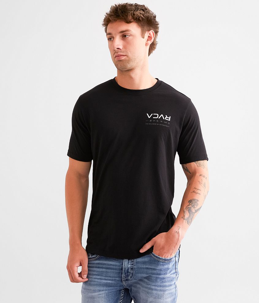 RVCA Splitter Stacks Sport T-Shirt front view