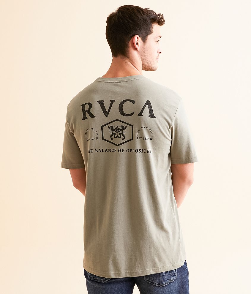 RVCA Brand Emblem T-Shirt front view