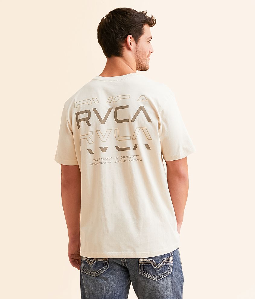 RVCA Logo Shatter Sport T-Shirt front view