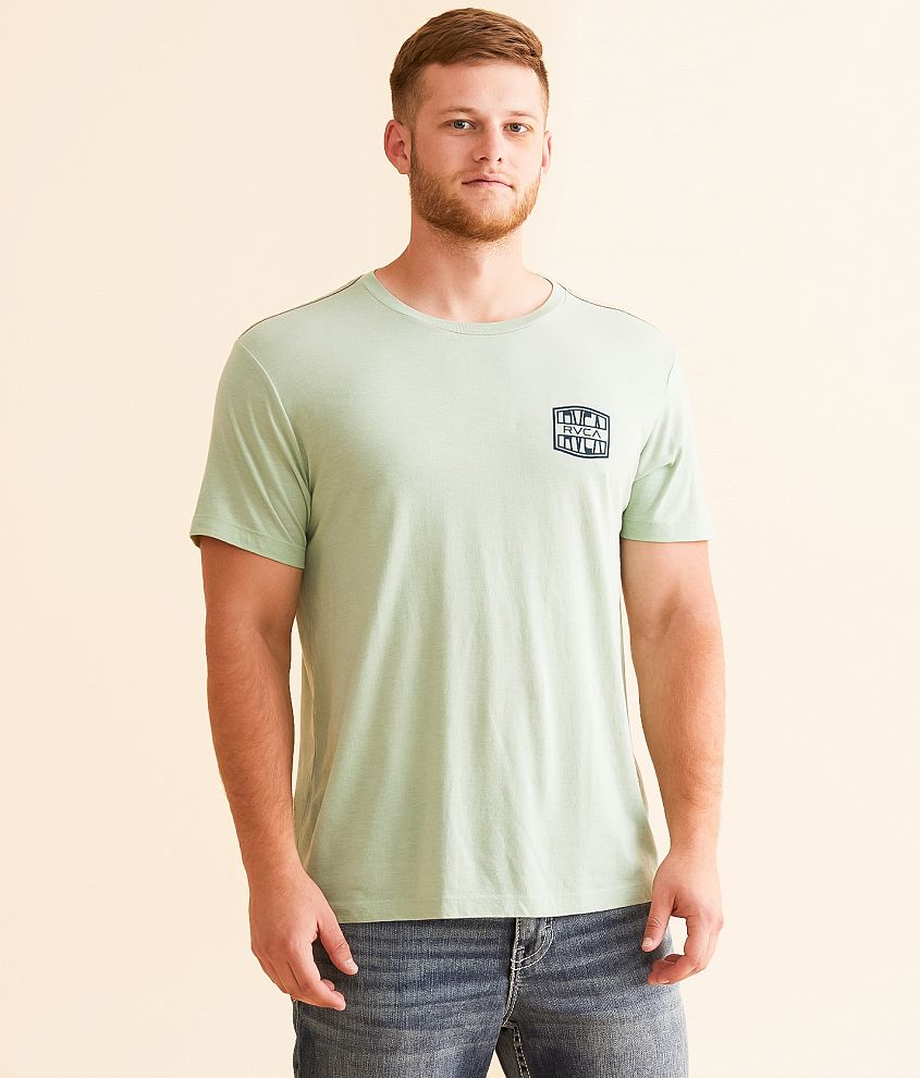 RVCA Badge Split T-Shirt front view