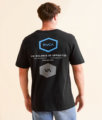 RVCA Double Hex Mirror T-Shirt BACK