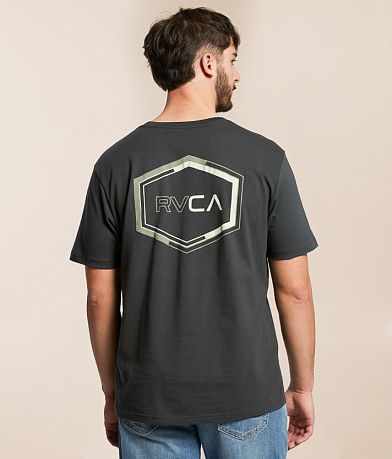 RVCA Pin Hex Reverse T-Shirt front view