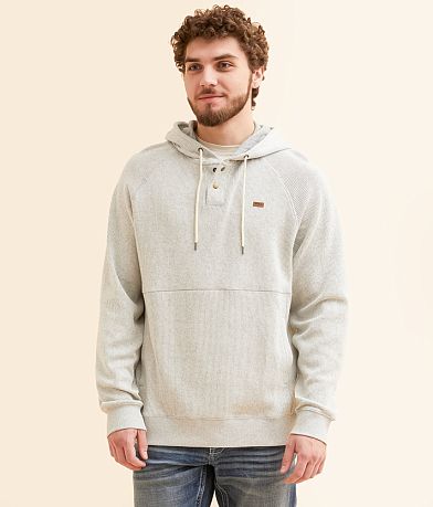 RVCA Port Hooded Henley Pullover front view