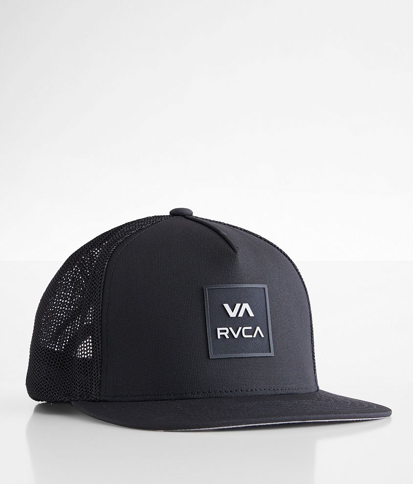 RVCA All The Way 110 Flexfit Trucker Hat front view