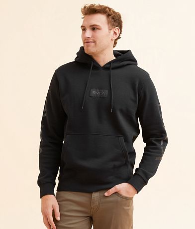 RVCA Big Label Hooded Sweatshirt front view