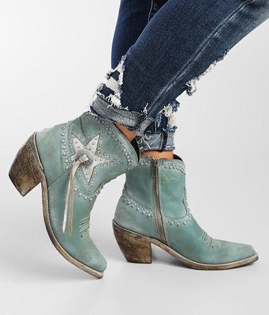 Liberty Black Studded Western Leather Boot misc detail 4 view