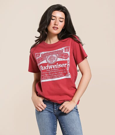 Life Clothing Budweiser King Of Beers T-Shirt front view