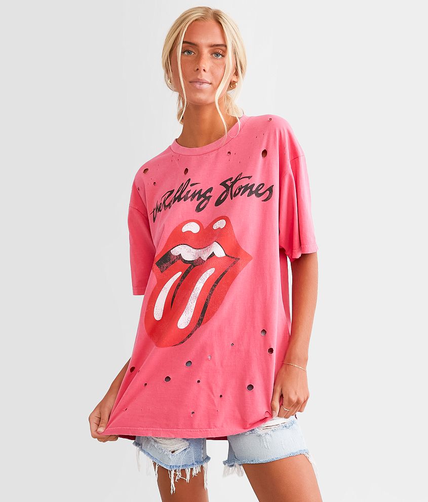 Life Clothing The Rolling Stones Oversized Band T-Shirt front view