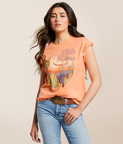 Life Clothing Willie Nelson Texas Oversized Band T-Shirt front view