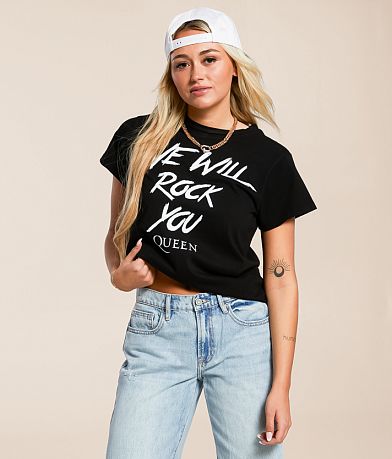 Life Clothing We Will Rock You Queen Band T-Shirt front view
