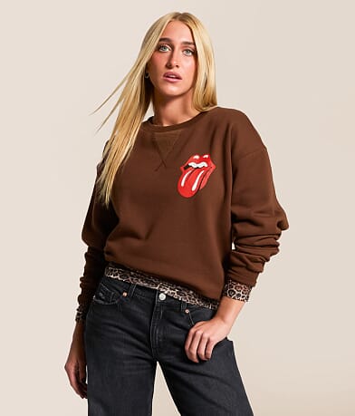 Life Clothing The Rolling Stones Band Oversized Pullover front view