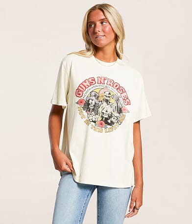 Life Clothing Guns N' Roses Stones Band T-Shirt front view
