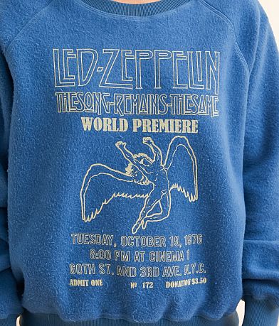 Life Clothing Led Zeppelin Reverse Fleece Band Pullover - Women's ...