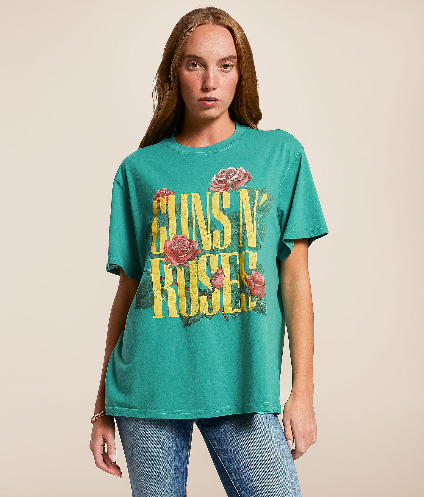 Life Clothing Guns N' Roses Oversized Band T-Shirt - Women's