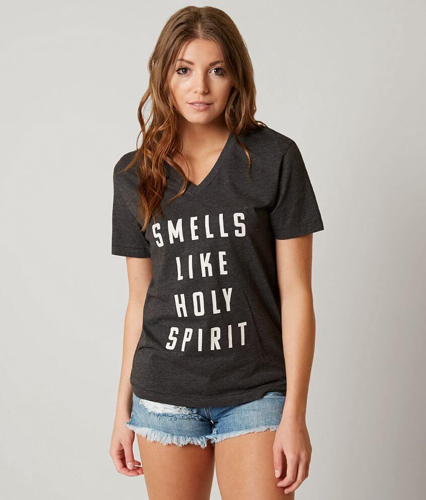 The Light Blonde Smells Like Holy Spirit T-Shirt front view