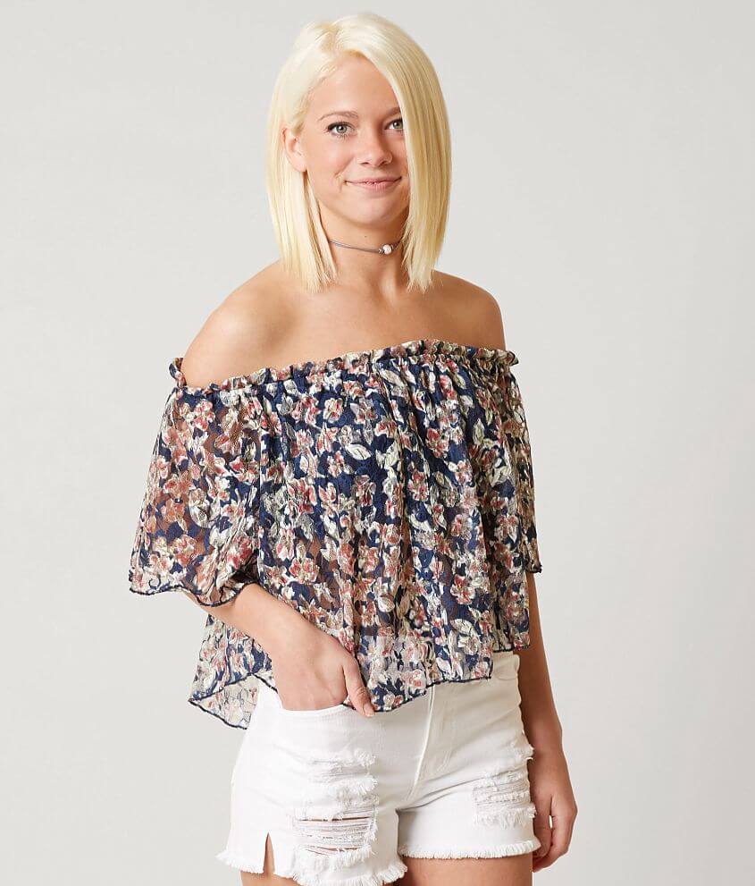 Daytrip Lace Crop Top front view