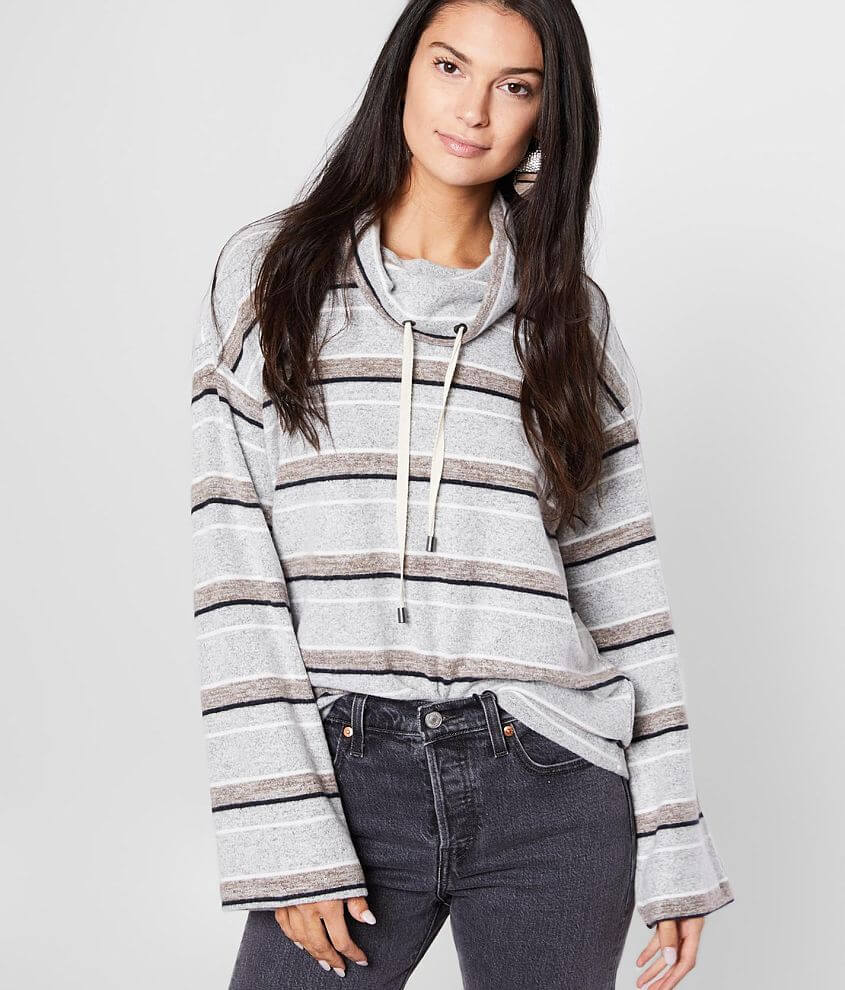 BKE Striped Pullover front view