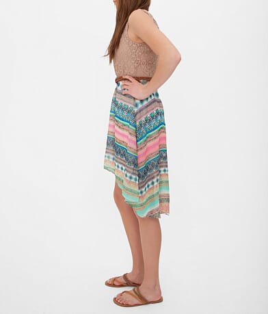 As U Wish Printed Dress full left side view