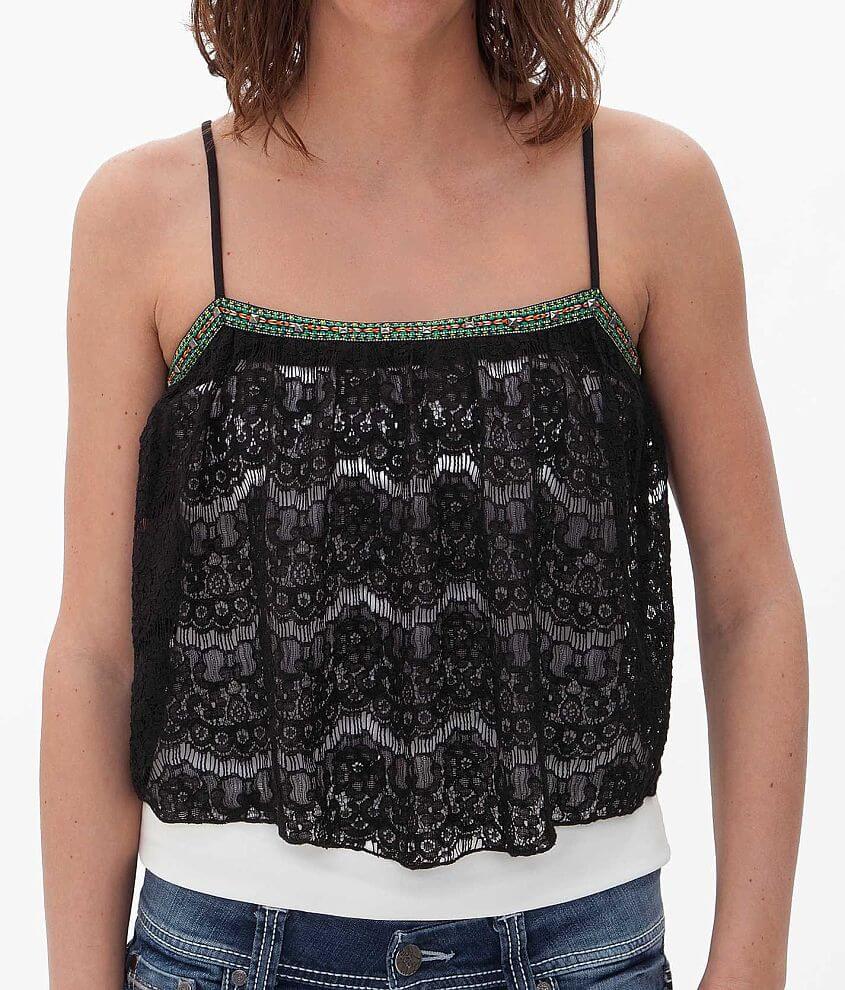 Daytrip Lace Tank Top front view