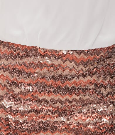 As U Wish Sequin Dress front detail view