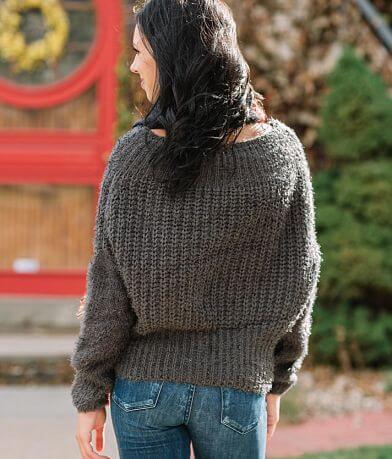 Willow &amp; Root Wide Neck Sweater BACK