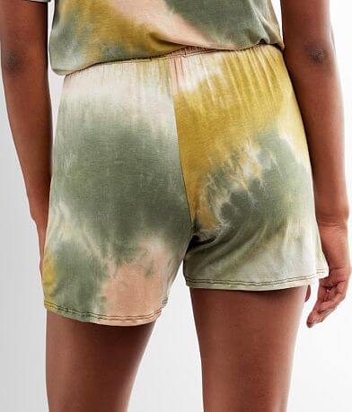 lime + chili Tie Dye Short back view