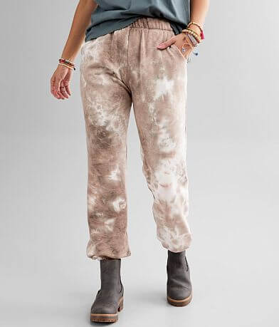 lime + chili Brushed Tie Dye Jogger FULL_LEFT_SIDE
