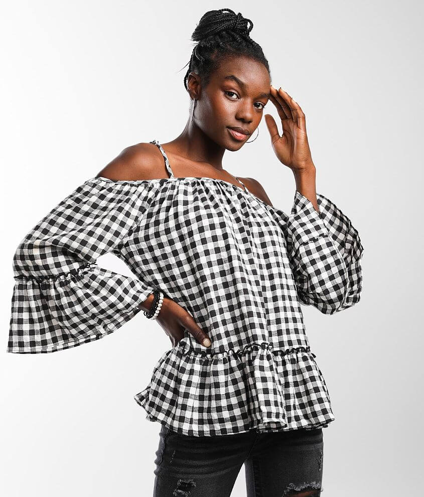 Off The Shoulder Tops  Blouses in White and Black