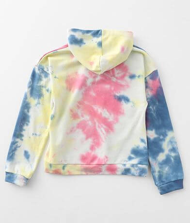 Modish Rebel Girls - Smiley Face Hooded Sweatshirt back view