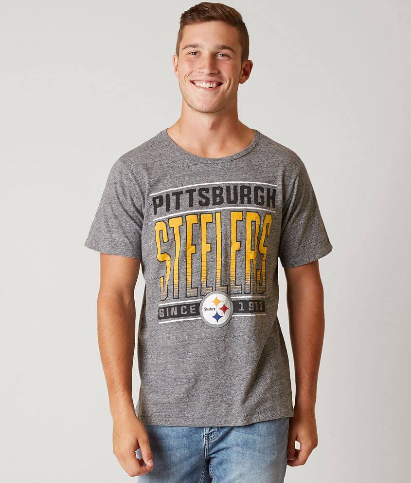Junk Food Pittsburgh Steelers T-Shirt - Men's T-Shirts in Grey