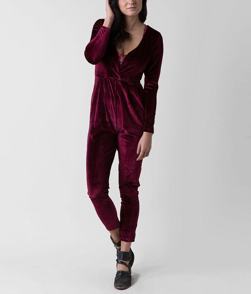 Lira Wide Eyes Jumpsuit - Women's Rompers/Jumpsuits in Burgundy