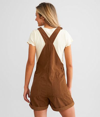 Listicle Corduroy Overall Short BACK